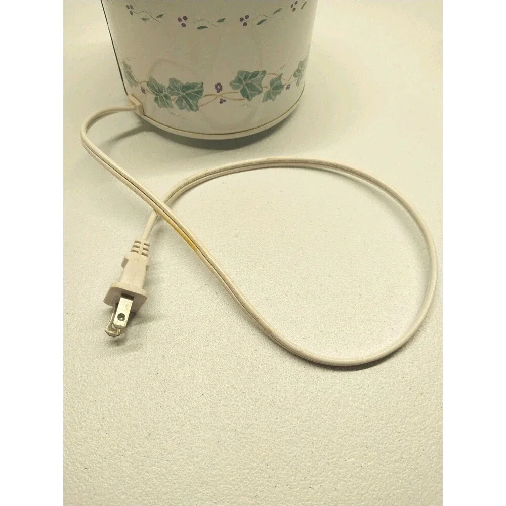 Vintage Rival Potpourri Crock Pot Electric Simmering Warmer Ivy Tested Works